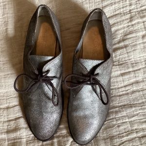 Seychelles Silver Laced Loafers